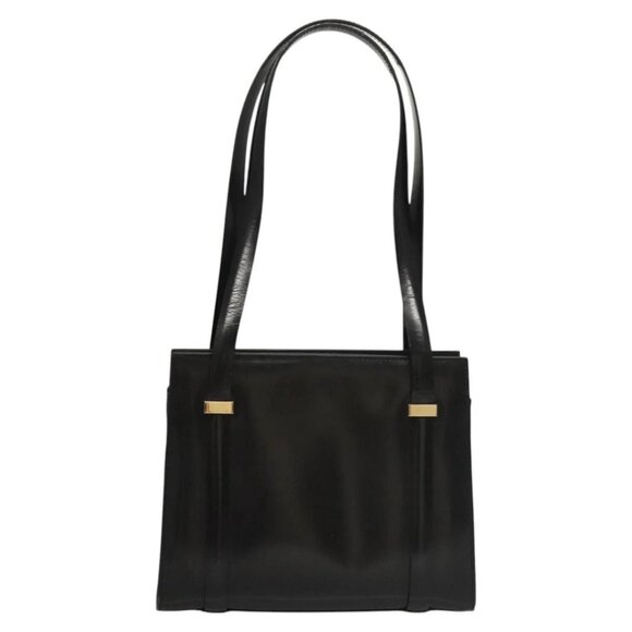 GUCCI Shoulder Bag Leather Black Gold 007 2046 0268 Auth BA1194 - Picture 2 of 16